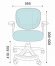 Крісло обертове дитяче з підставкою для ніг PERFECT KIDS GRAY Perfect Home Сірий (PFH-092117)