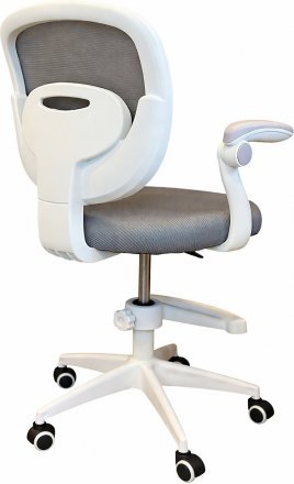 Крісло обертове дитяче з підставкою для ніг PERFECT KIDS GRAY Perfect Home Сірий (PFH-092117)