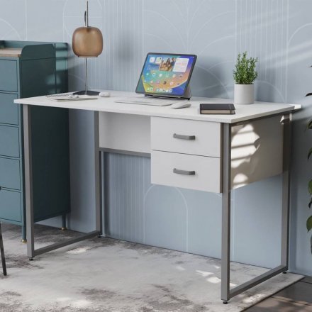 Письмовий стіл Ferrum-decor Дакота 75x140x70 сірий ДСП Біле 16мм (FRD-102348) Письмовий стіл Ferrum-decor Дакота 75x140x70 сірий ДСП Біле 16мм (FRD-102348)