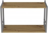 Книжкова полиця універсальна Ferrum-decor Стім 1 38x63x26 сірий ДСП Дуб Артизан 16мм (FRD-104099)