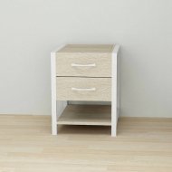 Тумба універсальна Ferrum-decor Вів'єн 2/1 50x41x40 білий ДСП Дуб Сонома 16мм (FRD-104178)