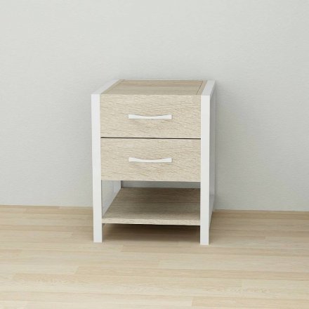 Тумба універсальна Ferrum-decor Вів'єн 2/1 50x41x40 білий ДСП Дуб Сонома 16мм (FRD-104178)