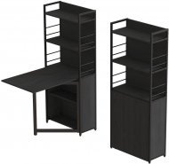 Стіл книжка з етажеркою Практик 2 Ferrum-decor 1555x640x990 Чорний метал ДСП Сосна Кембра 16 мм (FRD-104627) Стіл книжка з етажеркою Практик 2 Ferrum-decor 1555x640x990 Чорний метал ДСП Сосна Кембра 16 мм (FRD-104627)