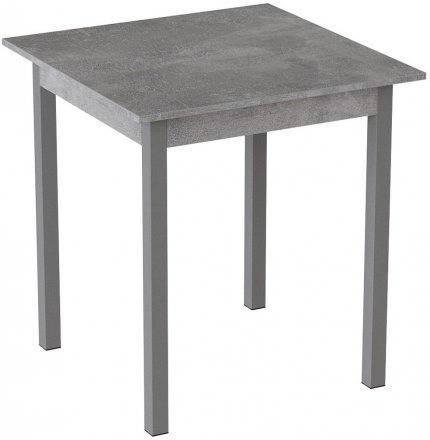 Стіл кухонний Ferrum-decor Дієго 75x90x90 Сірий ДСП Бетон 16мм (FRD-105580)