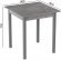 Стіл кухонний Ferrum-decor Дієго 75x90x90 Сірий ДСП Бетон 16мм (FRD-105580)