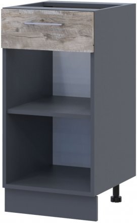 Кухонний модуль нижній Doros Лея НЯ82_40 40х46,6х82 см Графіт/Дуб клондайк (DRS-011373)