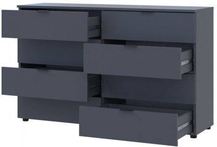 Комод Doros Рон 8 Графіт 8 Ящиків 130х38х81 DRS-011775 (41516173) Комод Doros Рон 8 Графіт 8 Ящиків 130х38х81 DRS-011775 (41516173)
