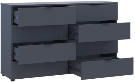 Комод Doros Рон 8 Графіт 8 Ящиків 130х38х81 DRS-011775 (41516173) Комод Doros Рон 8 Графіт 8 Ящиків 130х38х81 DRS-011775 (41516173)