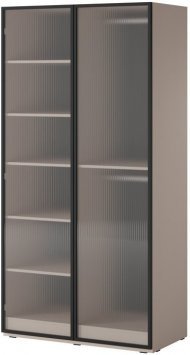 Шафа для одягу / гардеробна Perfect Home Сендбокс / Sandbox FLUTES 2-дверна Беж пісочний (PFH-091904)
