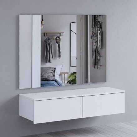 Комплект меблів Doros Левія + дзеркало Біле 100х32х100 (DRS-011841)