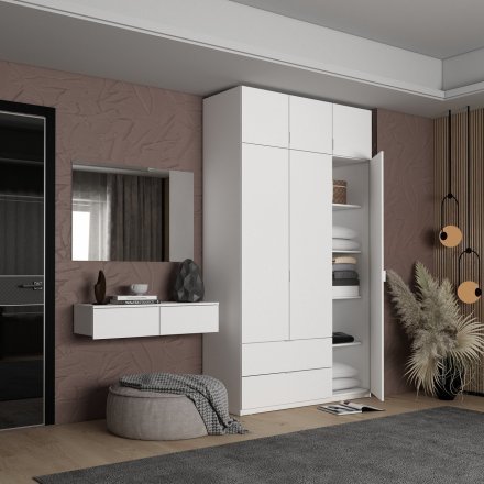 Комплект меблів Doros Левія + дзеркало Біле 100х32х100 (DRS-011841)