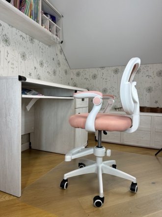 Крісло обертове дитяче з підставкою для ніг PERFECT KIDS PINK Perfect Home Рожевий (PFH-092118) Крісло обертове дитяче з підставкою для ніг PERFECT KIDS PINK Perfect Home Рожевий (PFH-092118)