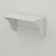 Настінна полиця Ferrum-decor Комфі 260x500x240 метал Білий ДСП Біле 16 мм (FRD-102723)
