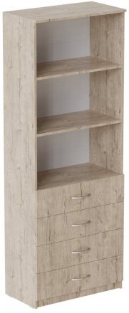 Шафа Анжело Ferrum-decor на 3 полиці з 4 ящики 1900x700x380 ДСП Дуб Сан-Марино 16 мм (FRD-105020) Шафа Анжело Ferrum-decor на 3 полиці з 4 ящики 1900x700x380 ДСП Дуб Сан-Марино 16 мм (FRD-105020)