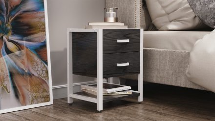 Тумба універсальна Ferrum-decor Вів'єн 2/1 50x41x40 білий ДСП Сосна Кембра 16мм (FRD-104180)