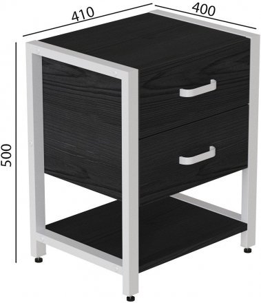Тумба універсальна Ferrum-decor Вів'єн 2/1 50x41x40 білий ДСП Сосна Кембра 16мм (FRD-104180)
