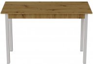 Стіл кухонний Ferrum-decor Маріо 75x120x60 Білий ДСП Дуб Артизан 16мм (FRD-105723) Стіл кухонний Ferrum-decor Маріо 75x120x60 Білий ДСП Дуб Артизан 16мм (FRD-105723)