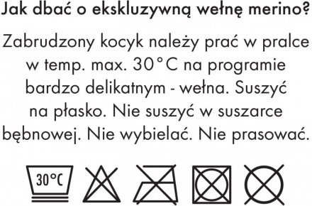 Плед плетений Premium Merino 80x100 см Baby Blue lullalove-0654