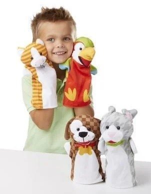 Ляльковий театр Домашні тварини 4 шт MD19084