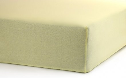 Простирадло на резинці Софт Найт жовта трикотаж 120х200 см