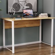 Комп'ютерний стіл Ferrum-decor Курт 75x120x60 білий ДСП Дуб Сан-Марино 16мм (FRD-102209)