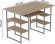 Комп'ютерний стіл Ferrum-decor Тім 75x140x60 сірий ДСП Дуб Сан-Марино 32мм (FRD-102476)