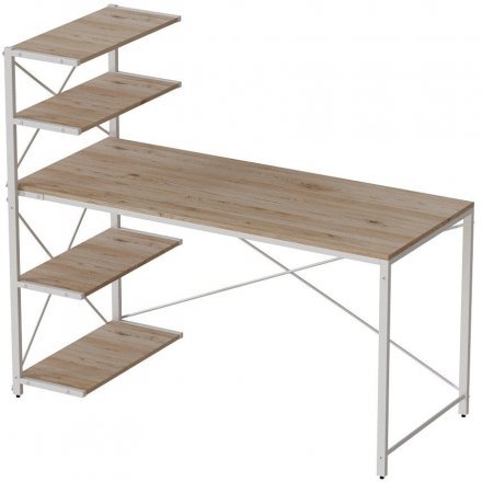 Комп'ютерний стіл Ferrum-decor Джек 75x140x60 Білий ДСП ДСП Дуб Сан-Марино (FRD-104408) Комп'ютерний стіл Ferrum-decor Джек 75x140x60 Білий ДСП ДСП Дуб Сан-Марино (FRD-104408)