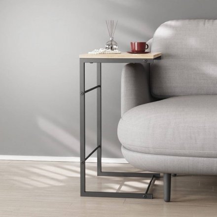Столик приставний Террі Ferrum-decor 650x440x330 Чорний метал ДСП Дуб Сан-Марино 16 мм (FRD-104649) Столик приставний Террі Ferrum-decor 650x440x330 Чорний метал ДСП Дуб Сан-Марино 16 мм (FRD-104649)