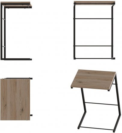 Столик приставний Террі Ferrum-decor 650x440x330 Чорний метал ДСП Дуб Сан-Марино 16 мм (FRD-104649) Столик приставний Террі Ferrum-decor 650x440x330 Чорний метал ДСП Дуб Сан-Марино 16 мм (FRD-104649)