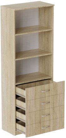 Шафа Анжело Ferrum-decor на 3 полиці з 4 ящики 1900x700x380 ДСП Дуб Сонома 16 мм (FRD-105022) Шафа Анжело Ferrum-decor на 3 полиці з 4 ящики 1900x700x380 ДСП Дуб Сонома 16 мм (FRD-105022)