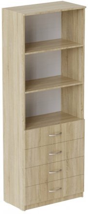Шафа Анжело Ferrum-decor на 3 полиці з 4 ящики 1900x700x380 ДСП Дуб Сонома 16 мм (FRD-105022) Шафа Анжело Ferrum-decor на 3 полиці з 4 ящики 1900x700x380 ДСП Дуб Сонома 16 мм (FRD-105022)