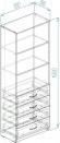 Шафа Анжело Ferrum-decor на 3 полиці з 4 ящики 1900x700x380 ДСП Дуб Сонома 16 мм (FRD-105022) Шафа Анжело Ferrum-decor на 3 полиці з 4 ящики 1900x700x380 ДСП Дуб Сонома 16 мм (FRD-105022)