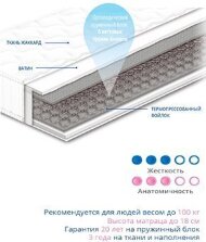 Матрац пружинний Чемпіон 180х190х18 см Матрац пружинний Чемпіон 180х190х18 см