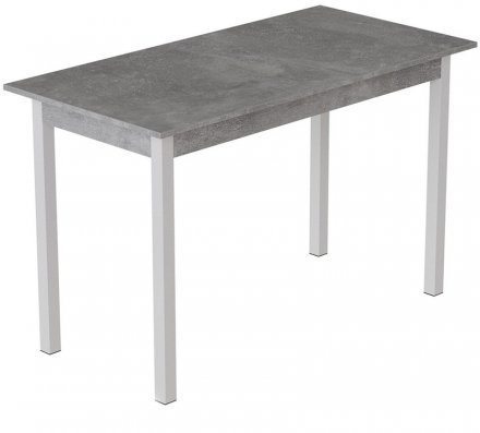 Стіл кухонний Ferrum-decor Маріо 75x120x60 Білий ДСП Бетон 16мм (FRD-105582) Стіл кухонний Ferrum-decor Маріо 75x120x60 Білий ДСП Бетон 16мм (FRD-105582)