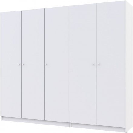 Комплект шаф для одягу Doros Промо (2 шт.) 225х48х204 см Білий (DRS-011211) Комплект шаф для одягу Doros Промо (2 шт.) 225х48х204 см Білий (DRS-011211)