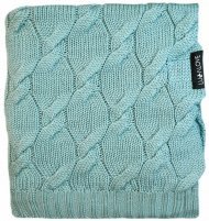 Плед плетений Premium Merino 80x100 см Sage lullalove-6661