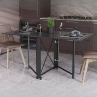 Стіл-книга трансформер Оріон 2 Ferrum-decor 750x1520x730 Чорний метал ДСП Сосна Кембра 16 мм (FRD-104585)