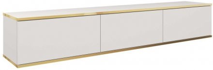 Тумба під телевізор навісна Perfect Home Оро / Oro 3-дверна RTV175 Білий (PFH-091353)