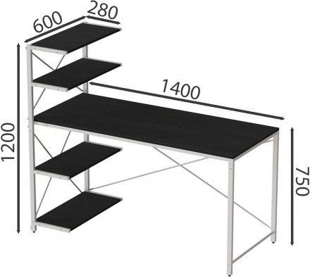 Комп'ютерний стіл Ferrum-decor Джек 75x140x60 Білий ДСП Сосна Кембра (FRD-104409) Комп'ютерний стіл Ferrum-decor Джек 75x140x60 Білий ДСП Сосна Кембра (FRD-104409)
