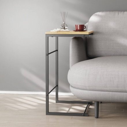 Столик приставний Террі Ferrum-decor 650x440x330 Чорний метал ДСП Дуб Артизан 16 мм (FRD-104653) Столик приставний Террі Ferrum-decor 650x440x330 Чорний метал ДСП Дуб Артизан 16 мм (FRD-104653)