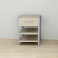 Тумба універсальна Ferrum-decor Вів'єн 1/2 50x41x40 сірий ДСП Дуб Сонома 16мм (FRD-104136)
