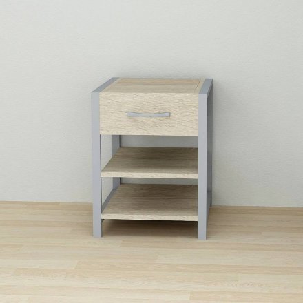 Тумба універсальна Ferrum-decor Вів'єн 1/2 50x41x40 сірий ДСП Дуб Сонома 16мм (FRD-104136)