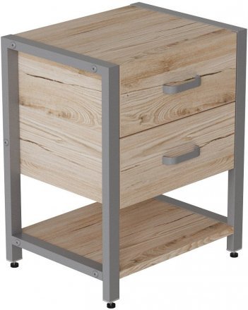 Тумба універсальна Ferrum-decor Вів'єн 2/1 50x41x40 сірий ДСП Дуб Сан-Марино 16мм (FRD-104182)