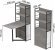 Стіл книжка з етажеркою Практик 2 Ferrum-decor 1555x640x990 Чорний метал ДСП Бетон 16 мм (FRD-104631) Стіл книжка з етажеркою Практик 2 Ferrum-decor 1555x640x990 Чорний метал ДСП Бетон 16 мм (FRD-104631)