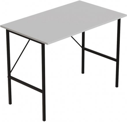 Стіл письмовий Line Тайм Ferrum-decor 750x1000x600 Чорний метал ДСП Біле 16 мм (FRD-104871)