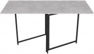 Стіл трансформер книга Панама Ferrum-decor 75x148x68 Чорний метал ДСП Бетон 16 мм (FRD-106825)