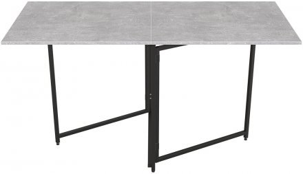 Стіл трансформер книга Панама Ferrum-decor 75x148x68 Чорний метал ДСП Бетон 16 мм (FRD-106825) Стіл трансформер книга Панама Ferrum-decor 75x148x68 Чорний метал ДСП Бетон 16 мм (FRD-106825)