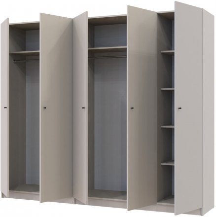 Комплект шаф для одягу Doros Промо (2 шт.) 225х48х204 см Кашемір (DRS-011212) Комплект шаф для одягу Doros Промо (2 шт.) 225х48х204 см Кашемір (DRS-011212)