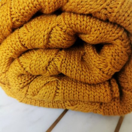 Плед плетений Premium Merino 80x100 см Mango lullalove-9358