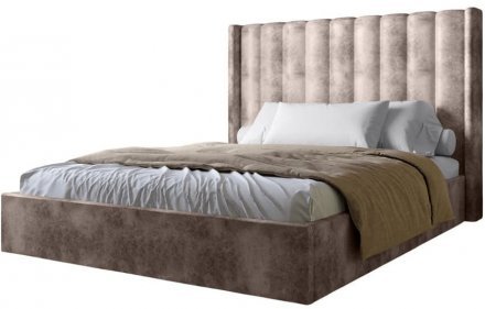 Двоспальне ліжко LION Ніно 160x200 см SILK 105 Шоколадний (LION-045040) Двоспальне ліжко LION Ніно 160x200 см SILK 105 Шоколадний (LION-045040)